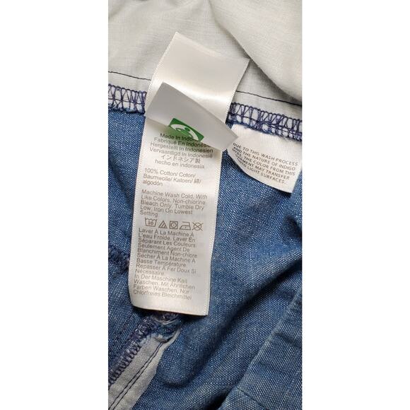 J. Crew Chino Shorts Women's 12 Blue Broken In 5" Inseam Pockets 100% Cotton C13 - Picture 5 of 8